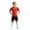 a-Red133, variant on FINALGANG Boys Kids V Neck Soccer Uniform Set With Geometric Print Short Sleeve Quick Dry Top Matching Shorts Breathable Sportswear For Training Matches Outdoor Activities Trendy Outfit