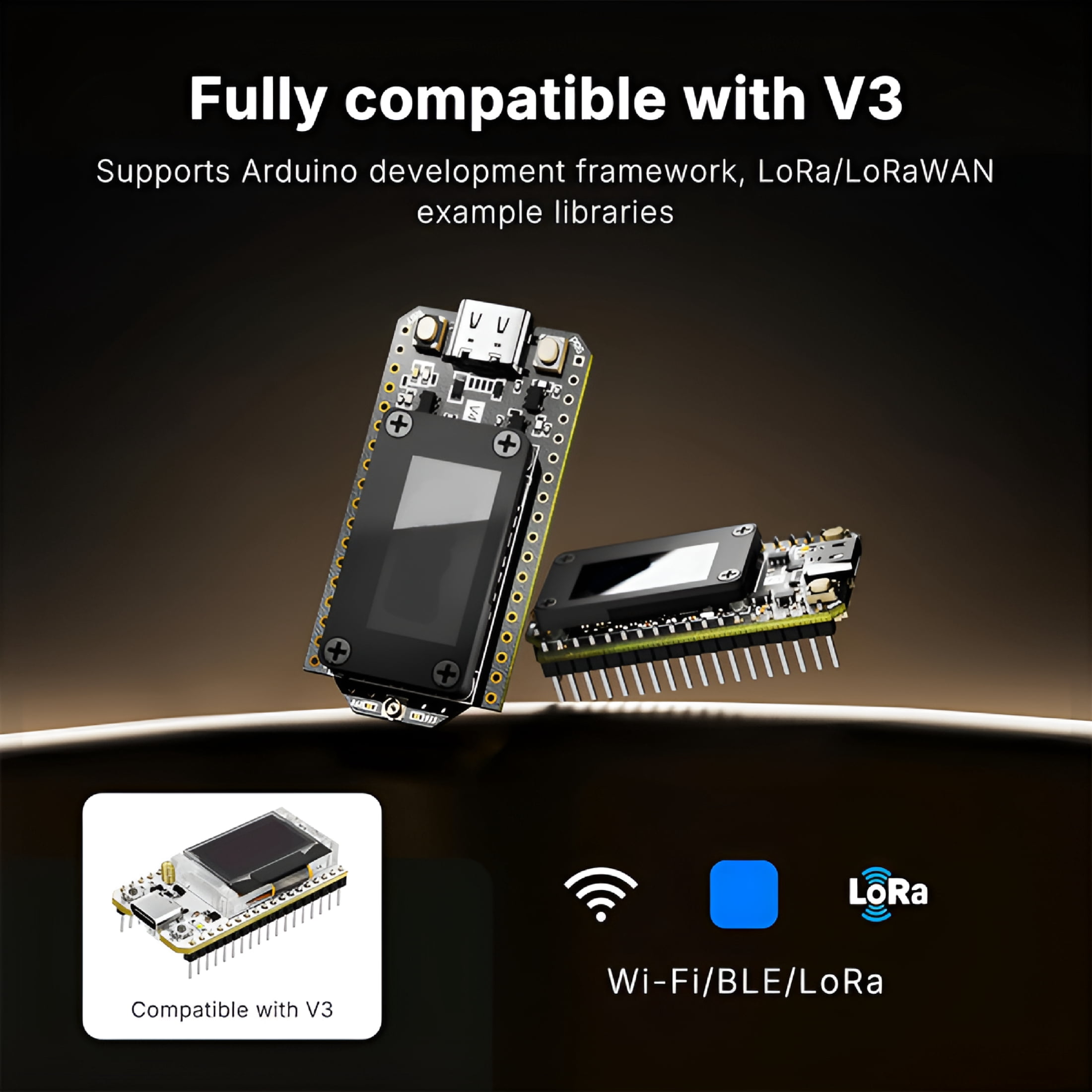 GJX 2026 New Esp32 Lora 32 Development Board with Oled Display,Upgraded Esp32 S3 Sx1262 27Dbm High Power Chip for Wifi Iot Devices,Smart Home and Wireless Communication