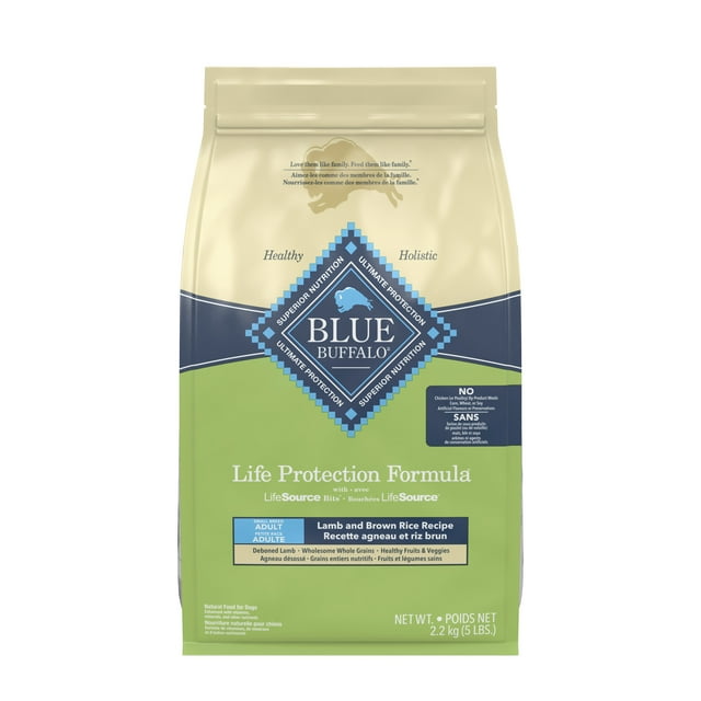 Blue Buffalo Life Protection Formula Small Breed Adult Lamb & Brown Rice Dry Dog Food 4.99kg