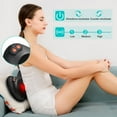 thumbnail image 3 of （black）Neck Back & Lower Back Massager with Heat | Shiatsu Heated Pillow Massager | Pain Relief | Deep Tissue, 3 of 5
