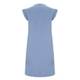 thumbnail image 2 of TaTaai Women's Solid Sleeveless Round Neck Midi Dress with Side Slit and Pockets Loose Fit Casual Summer Office Daily Wear Knee-Length Flowy Long Dress Gift, 2 of 6