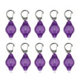 thumbnail image 1 of Graflsoa 10-Pack Purple LED Keychain Flashlights with Push/Toggle Switch, 5mm White Light, CR2032 Battery Included, Compact 60x22x8mm Design, 1 of 6