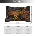 thumbnail image 4 of Kll Embroidery Chicken Rooster Pillow Covers Envelope Closure,Super Soft And Cozy Fuzzy Fleece Pillow Case Cover 14"X20", 4 of 9