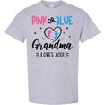thumbnail image 3 of Inktastic Pink or Blue Grandma Loves You T-Shirt, 3 of 5