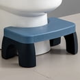 thumbnail image 5 of Squatting Toilet Stool Potty Poop Stool Non Slip Bathroom Step Stool Comfortable Squat Aid Stool Improve Posture PP Squatting Potty Stool (White), 5 of 5