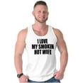 thumbnail image 4 of Love My Smokin Hot Wife Funny Spouse Tank Top Sleeveless Tee Men Brisco Brands X, 4 of 6