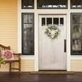 thumbnail image 3 of CC Christmas Decor Sunflower and Hydrangea Artificial Spring Floral Wreath - 24” - Green and White, 3 of 3
