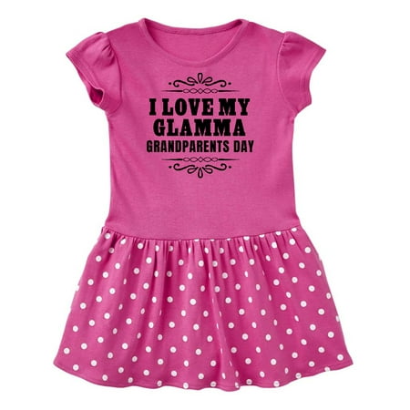 

Inktastic Grandparents Day I Love My Glamma Gift Baby Girl Dress