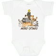 thumbnail image 3 of Inktastic Merry Catmas with Cat Tree and Yellow Star Boys or Girls Baby Bodysuit, 3 of 5