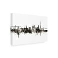 thumbnail image 2 of Michael Tompsett 'Warrington England Skyline BW' Canvas Art, 2 of 3