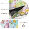 thumbnail image 6 of 6x9 Area Rugs for Living Room, Easter Non Slip Area Rugs for Kitchen Bedroom Entryway, Spring Bunny Colorful Rabbit Eggs Butterfly Blue Green Washable Carpet Runner Rug Floor Mats for Bedroom, 6 of 8