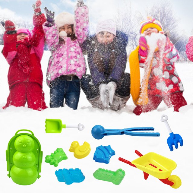 10 UNIDS Snow Snowball Maker Clip Maker Animal Shaped Castle Snow Sand Mold Tool Winter Snow Toys Kit Wmkox8yii shdjk6571