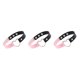 thumbnail image 4 of Sonducket Collar colorido Regalo dulce Gargantillas de cuero de estilo japonés Suministros para niñas Gargantilla de corazón de diseño simple negro + rosa 3Conjunto, 4 of 6