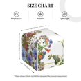 thumbnail image 2 of Honeii 's Herbs and Wildflowers for Leather Square Tissue Box Cover Holder: A Stylish Organizer for Tabletops, Bathrooms, Cars & Offices, 2 of 5