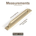 thumbnail image 6 of Goo-Ki 2 Pack 7.6''(192mm) Hole Center Champagne Bronze Cabinet Pulls with Backplate, Zinc Alloy Minimalist Style Cabinet Handles for Drawer,Dresser,Cupboard Wardrobe Cabinet (2202-G022), 6 of 7