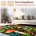 thumbnail image 2 of Ultra Soft Area Rug, Colorful Forest Plants Laundry Room Decorative, Non Slip, Stain Resistant, Washable Area Rugs for Living Room, Bedroom(Red, 6X9), 2 of 8