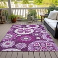 thumbnail image 6 of Addison Rugs Chantille Indoor/Outdoor Transitional Kaleidoscope Eggplant Washable Rectangle Rug, 3' x 5', 6 of 6
