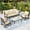 Beige, variant on Sophia & William 5 Seat Patio Conversation Set,Outdoor Furniture Set with Rocking Chairs, Beige
