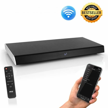 PYLE PSBV630HDBT - Bluetooth HD Tabletop TV Sound Base Soundbar Digital Speaker System, with HDMI