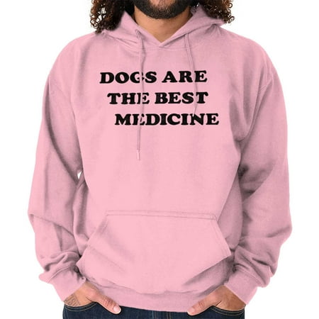 Brisco Brands Dogs The Best Medicine Funny Pullover Hoodie