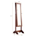 thumbnail image 2 of Costway Mirrored Jewelry Cabinet Armoire Organizer Storage Box w/ Stand Christmas Gift, 2 of 10