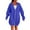 CG07_Royal Blue, variant on Resicozy Women's Zip Up Hoodies Plus Size Long Tunic Sweatshirts Casual Fashion Fall Jacket Coat with Pockets Army Green S