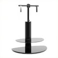 thumbnail image 2 of Tech Link Strata Two-Shelf Pedestal TV Stand in Black, 2 of 6