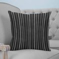 thumbnail image 4 of Pillow Covers 20x20 Set of 2, Black Striped Square Throw Pillow Covers for Couch/Sofa/Living Room, Farmhouse Stripes Modern Vintage Decorative Soft Pillowcases for Couch Throw Pillows, 4 of 7