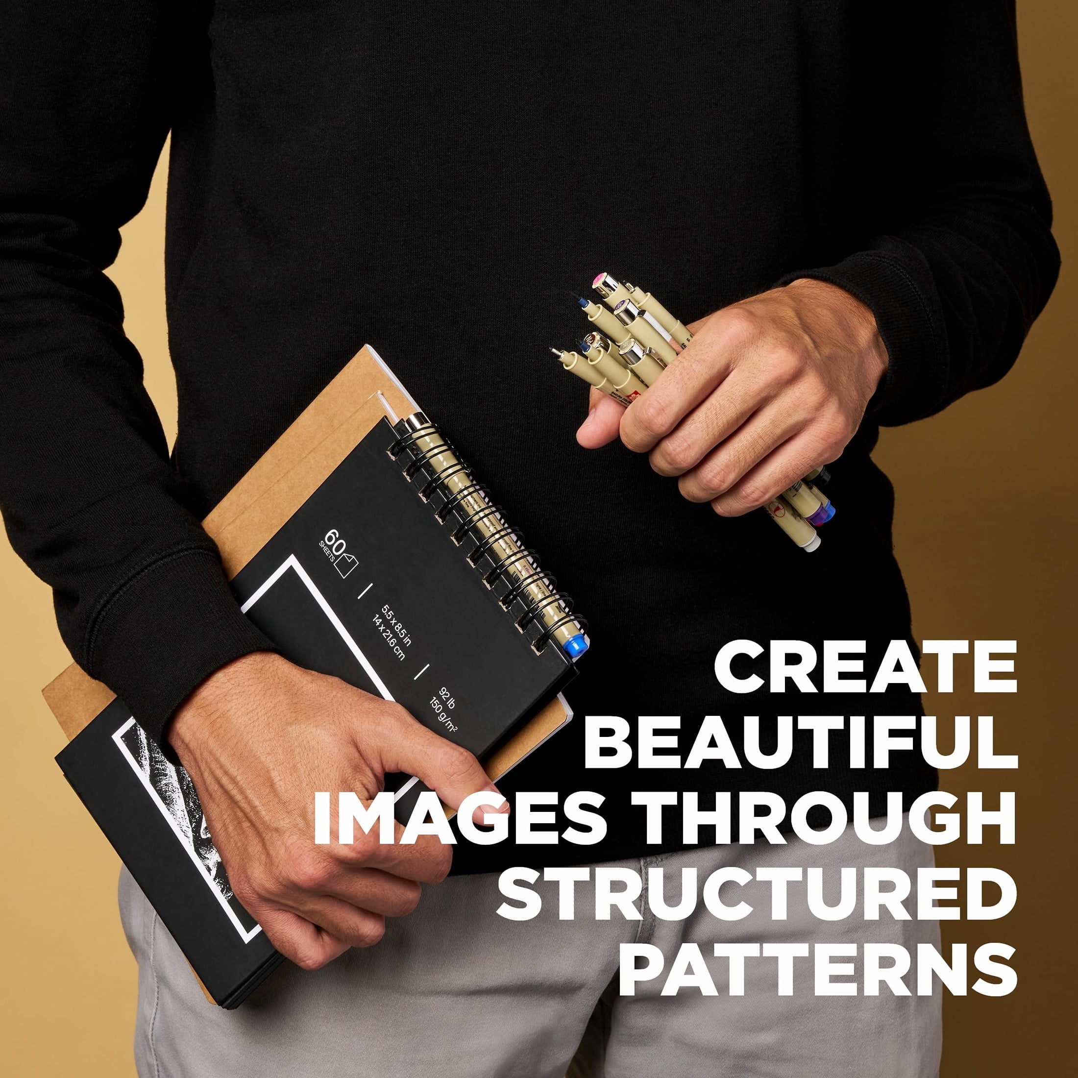 Sakura of America 1588296 Zentangle Apprentice Classroom Set No.2, Black