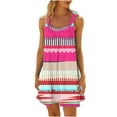 thumbnail image 1 of Ovzne Robes d'Été pour Femmes Robe pour Femme Mode Robe Décontractée Sans Manches Imprimée Robe d'Été Imprimée Liquidation, 1 of 4