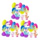 thumbnail image 1 of Huevos de Pascua precargados con peluches para cestas de regalo para niños Juego de 24, 1 of 9