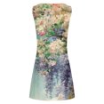 thumbnail image 5 of SMihono Robe d'Été Grande Taille pour Femmes 2023 Mode Aguichant Vintage à Col Rond Sans Manches Imprimée Robes Rondes, 5 of 5