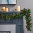 thumbnail image 4 of Furvclv 2 Pack Pre-lit 9'x10" Artificial Christmas Garland, Timer Battery Operated Winter Greenery Garland With 20 Pine Cones, 50 LED Lights And 160 Tips, Christmas Collection, 4 of 6