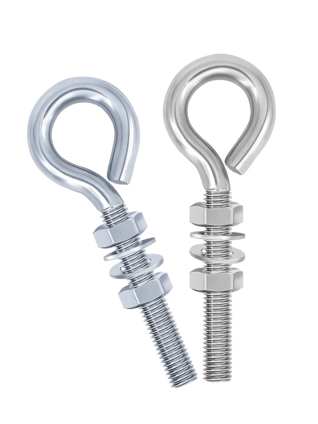 2 Pcs Stainless Steel Sheep Eye Machine Screws Rivets M10x50mm