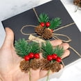 thumbnail image 4 of 10 Uds. De púas navideñas, piña, baya roja, aguja, decoraciones navideñas delicadas artificiales, 4 of 4