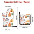 thumbnail image 2 of Fotbe Gnome Camping for 4Pcs Oven Mitts and Pot Holders, 500℉ Heat Resistant Oven Mitts , Non-Slip Silicone Surface Safe for Baking, Cooking, BBQ, 2 of 6