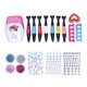 thumbnail image 1 of Set de Arte de uñas para niños, secador de esmalte de uñas en Gel para niñas pequeñas, polvo brillante, juguete para juego de imitación Set18283C, 1 of 5