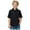 Black, variant on Boys School Uniform Polo Shirt with Solid Color and Button Placket (Red,7-8 Years)