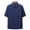 Dark Blue, variant on Dolkfu Bussiness Men's Tee Shirts Collared Short Sleeve Pocket Solid Golf Tee Shirts Men's Tops,L