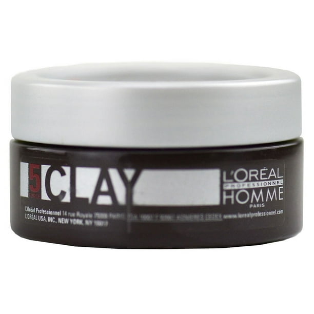 Arcilla para el cabello L'Oreal Homme Clay Strong Hold Mlay, 50 ml