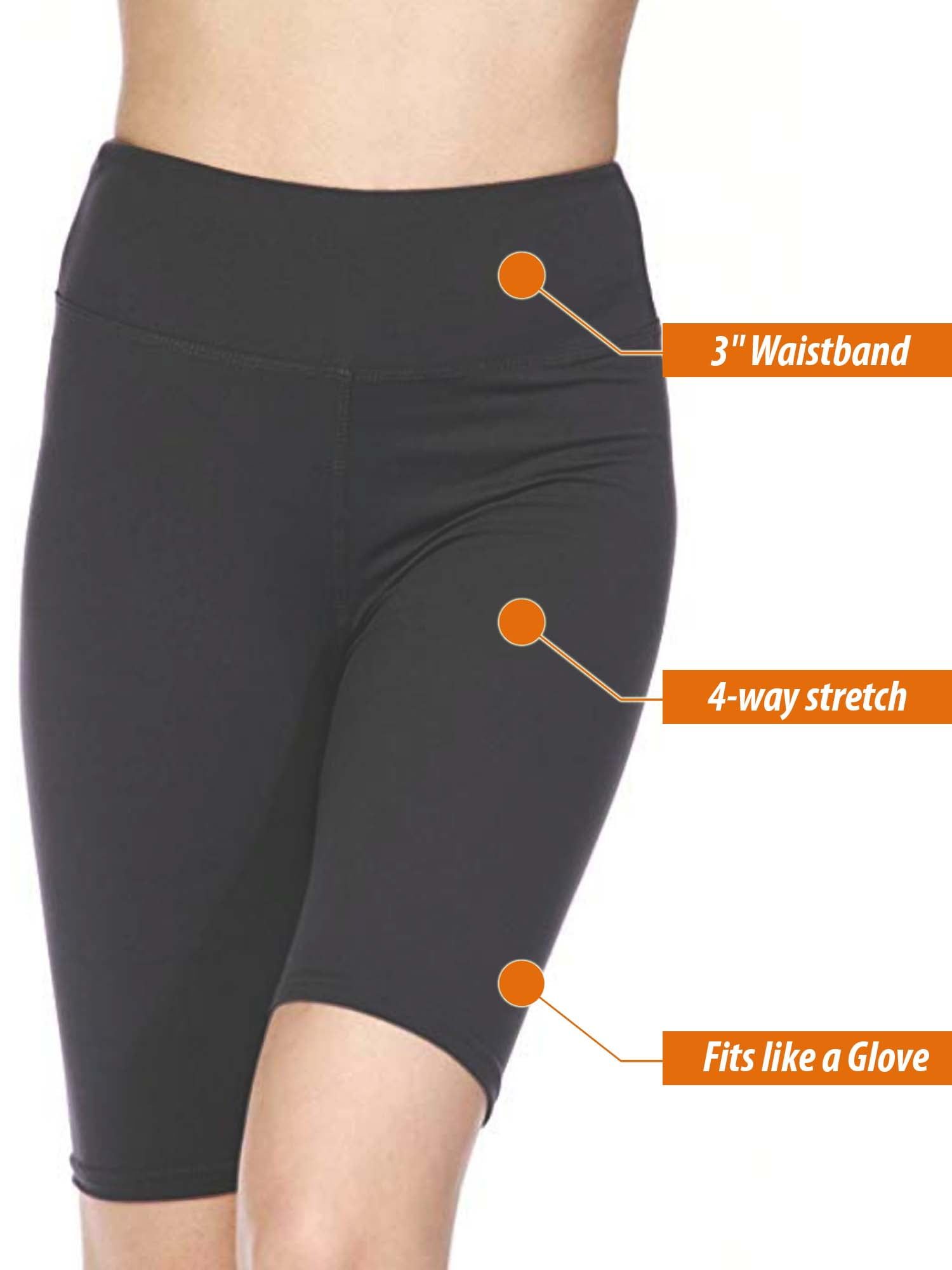 biker shorts thick waistband
