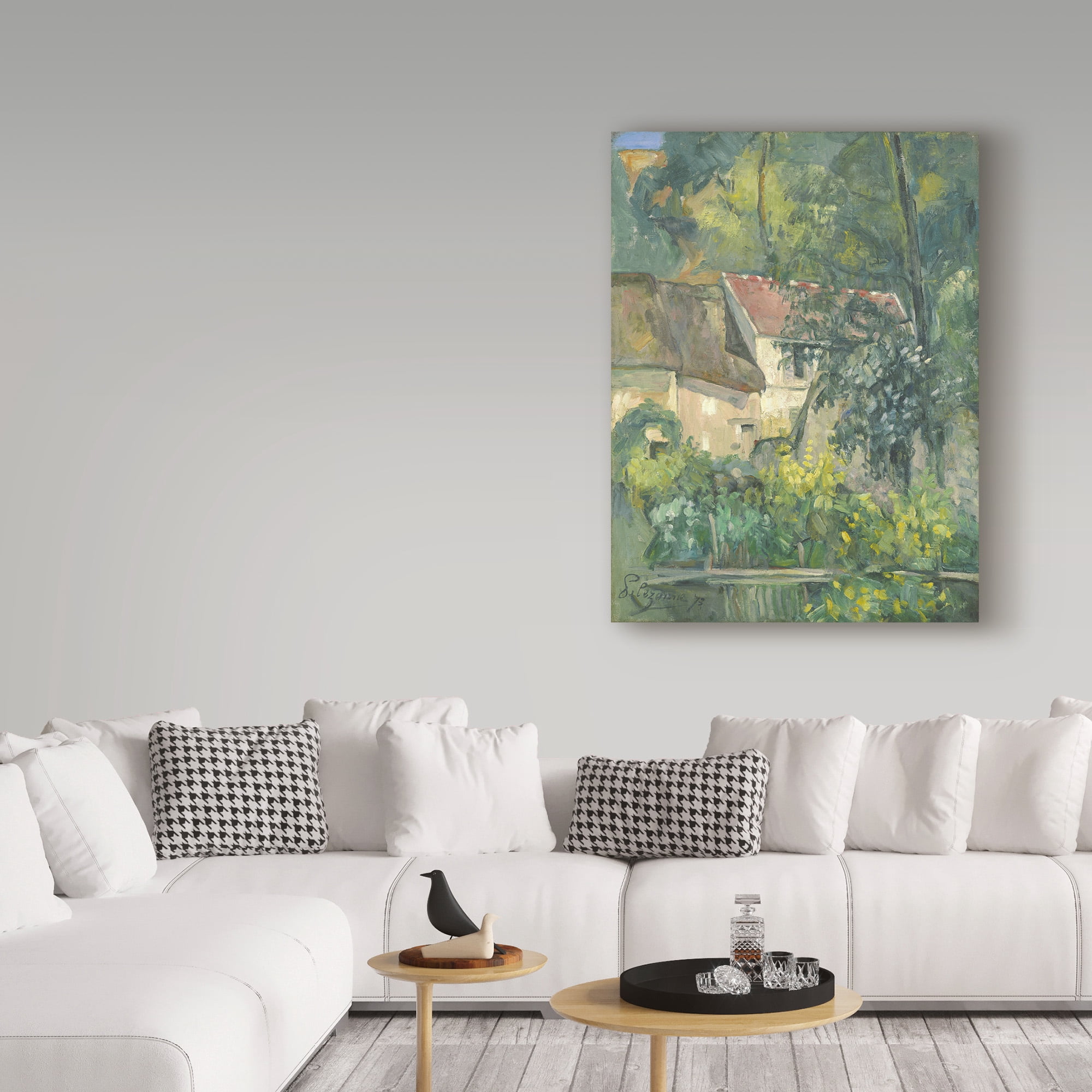 Trademark Fine Art 'House Of Pere Lacroix' Canvas Art by Paul Cezanne