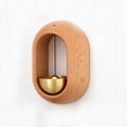 thumbnail image 3 of Timbre magnético | Alerta de entrada de nogal y latón - Zen Melody | Imán decorativo para puertas metálicas, ventanas, nevera | Adorno único para la entrada de oficinas y negocios | Fácil de, 3 of 6