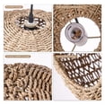 thumbnail image 5 of UEEYAC Vintage Handwoven Rattan Pendant Lights Wicker Lamp Shade, 5 of 12