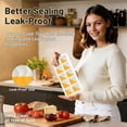 thumbnail image 3 of Tray with Lid - 3 Pack 2 Tbsp Ice Trays for Freezer, Stackable, , Easy Release Large  Molds for , , Iced Coffee,  & Juice (10-cube,starlight), 3 of 6
