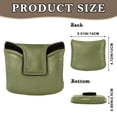 thumbnail image 2 of Haosy Olive Green Golf Mallet Putter Cover Strong Magnetic Leather Golf Club Headcover Closure, 2 of 7