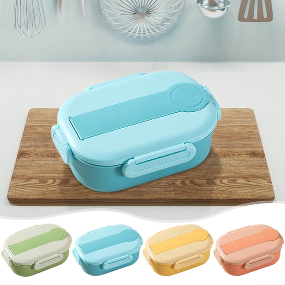 Nkmbld Bento Box Adult, Multi-Compartment Meal Prep Containers Reusable Lunch Food Containers with Tableware, Leak-Proof Lunchbox for Work, Picnic