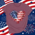 thumbnail image 5 of Pxxlle Fourth of July Shirts for Women Funny USA Flag Graphic Tees Patriotic Short Sleeve T Shirts Independence Day Crewneck Tshirt XXL, 5 of 7