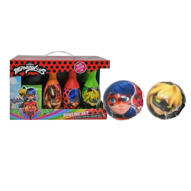 Set de bolos What Kids Want Miraculous Ladybug para niños