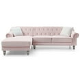 thumbnail image 4 of Glory Furniture Encino Velvet Sectional in Pink, 4 of 5